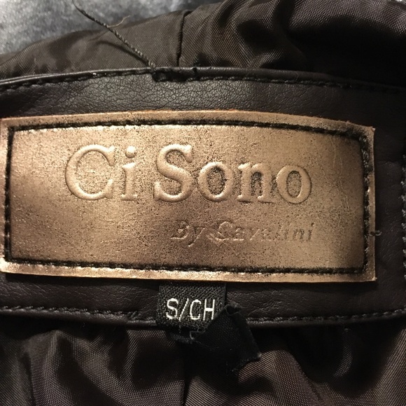 Cisono by Cavalini Faux Leather Jacket - Picture 2 of 4